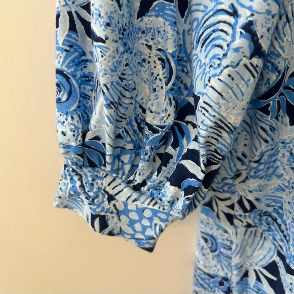 Lilly Pulitzer Women’s Cass Dress in Bonaire Blue Coastal Constellation, Size XS - Picture 6 of 12
